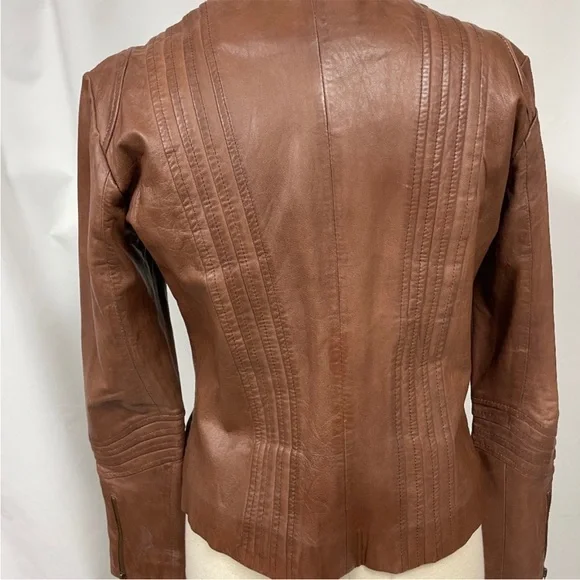Vintage Bagatelle leather jacket, SZ 10 - Picture 3 of 11
